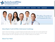 Tablet Screenshot of cottonwoodcardiology.com